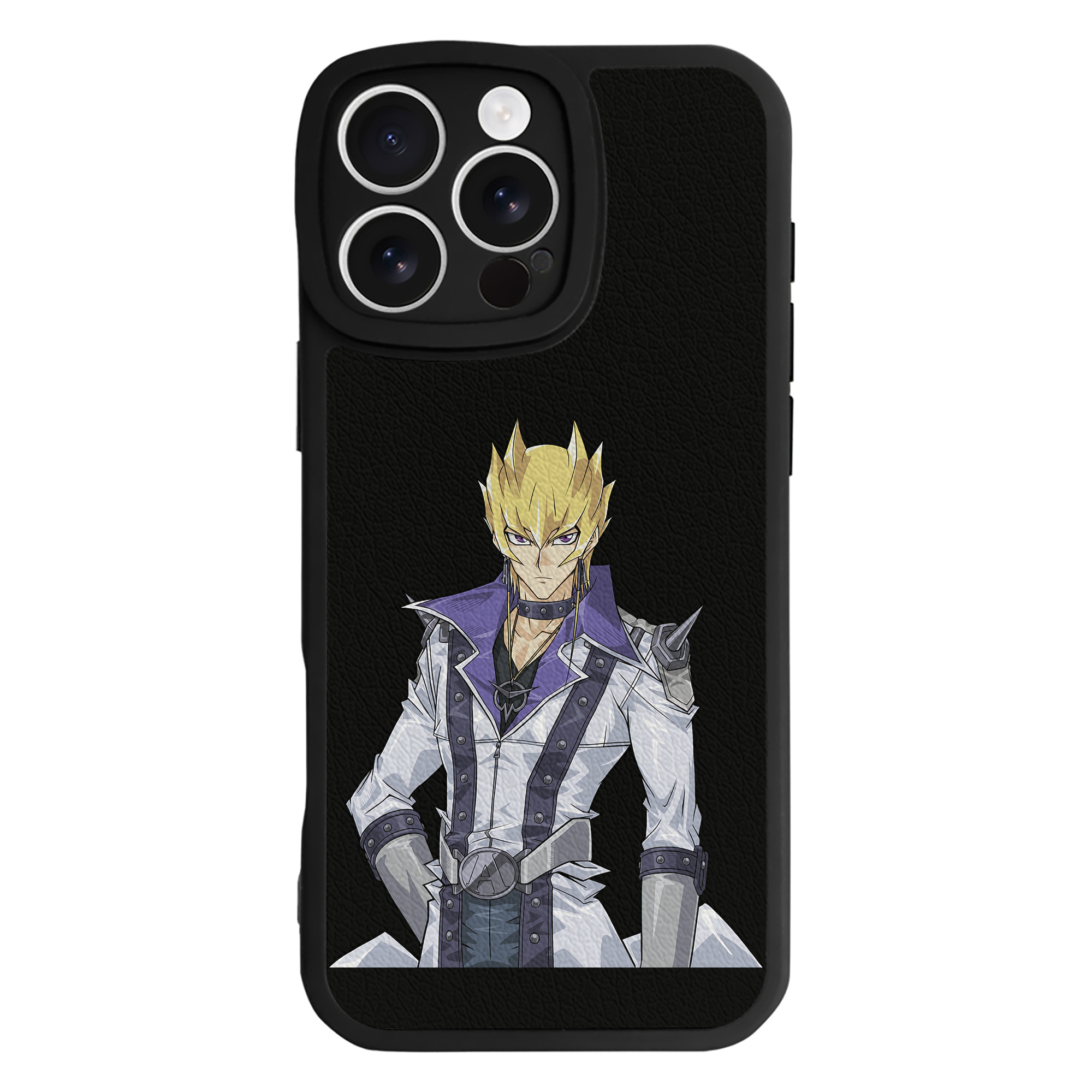 （画像用） 遊☆戯☆王 Yu-Gi-Oh! 【iPhone 16シリーズ対応】シリコンスマホケース（レザー調） 材質：シリコン